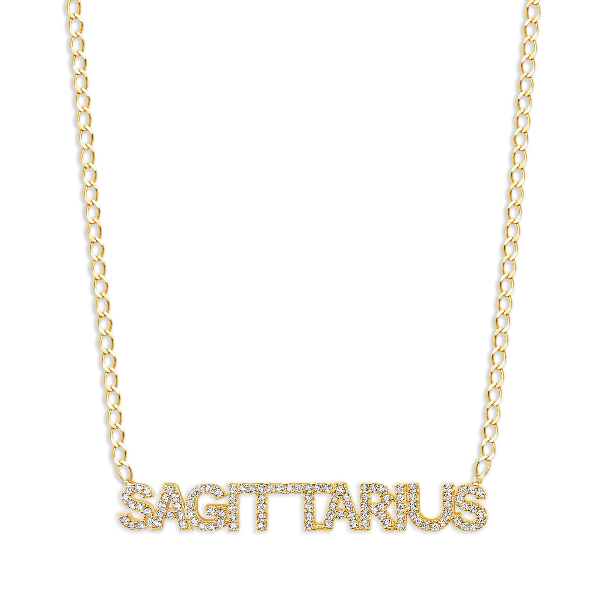 The Iced Out Zodiac Necklace | Gold Vermeil & Sterling Silver