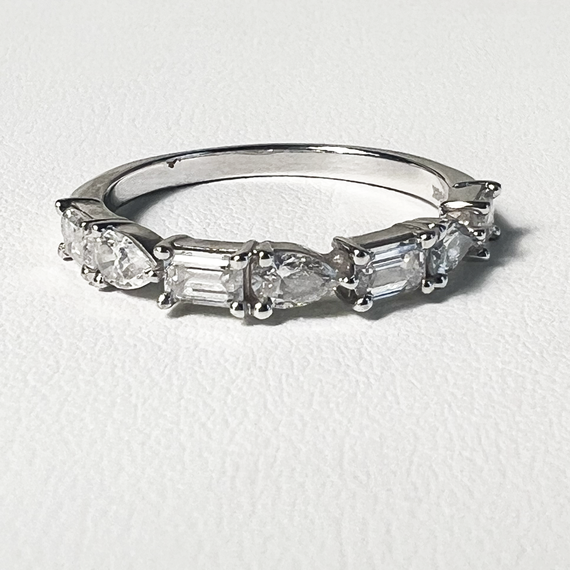 Pear Diamond Ring | 14K White Gold | 0.93 CTW (Approx) White Lab Diamond