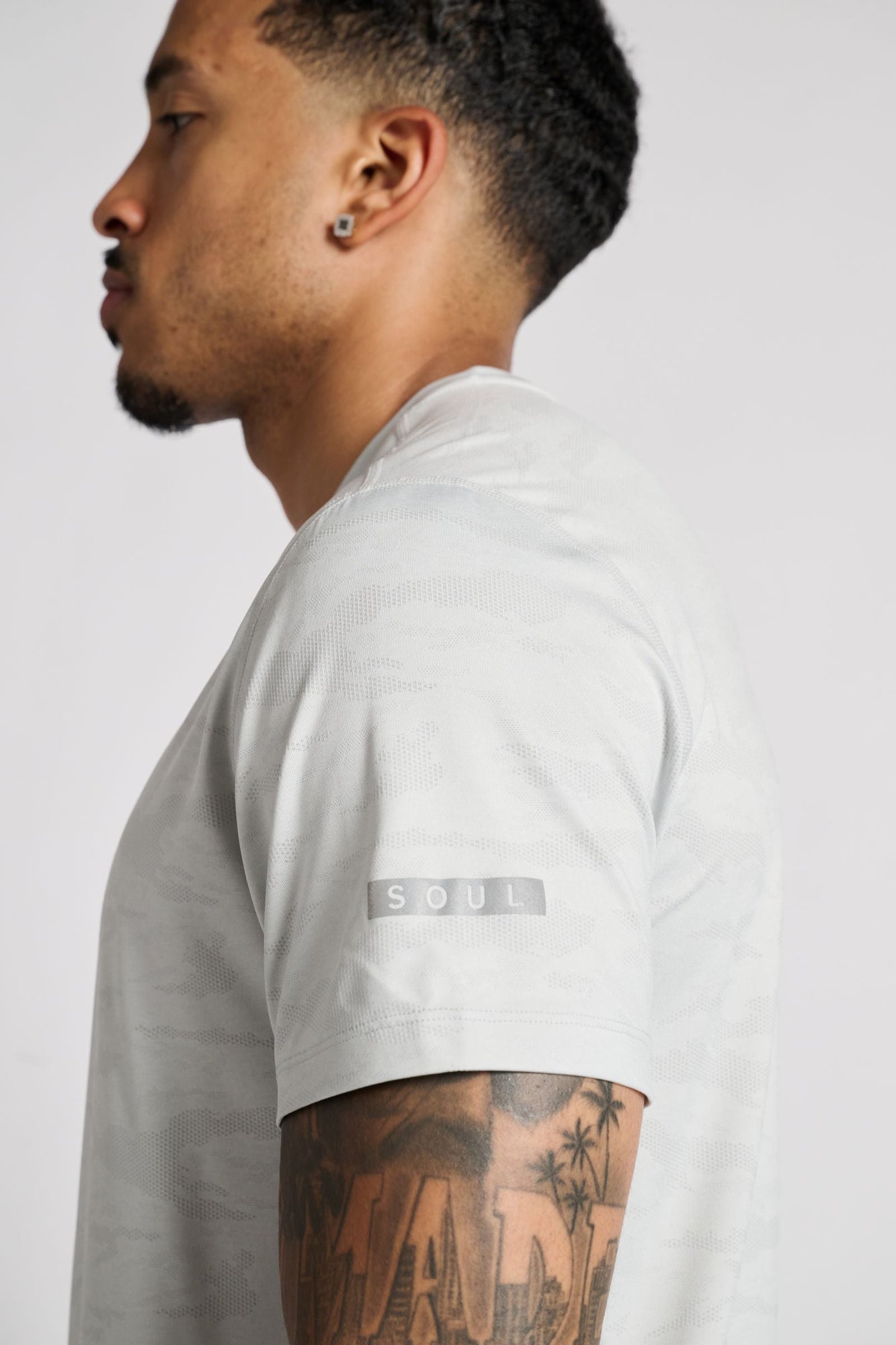 Men | Ten Thousand | The C02 Camo Shirt | Light Grey