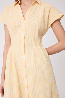 Striped Seersucker Shirt Dress | Mango