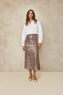 Sequin Skirt | Mink