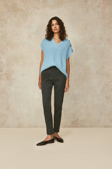 Button Detail Sleeveless Sweater | Frost