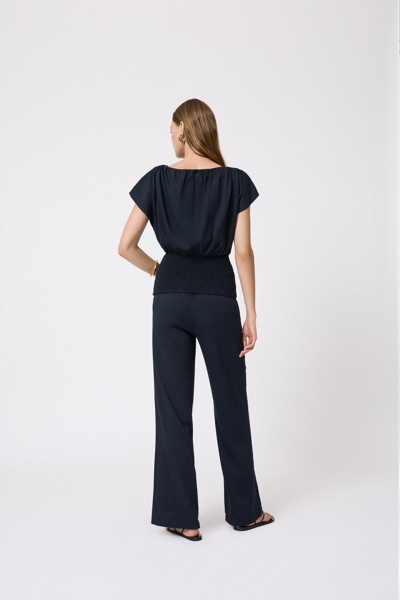 Linen Pant | Navy