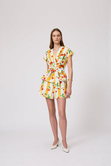 Cherry Printed Cotton Tie Top | Mango Multi