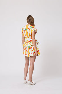 Cherry Printed Cotton Tie Top | Mango Multi