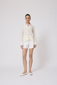 Poplin Combo Knit | Bone