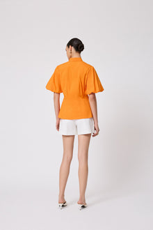 Cotton Poplin Full Sleeve Shirt | Marigold