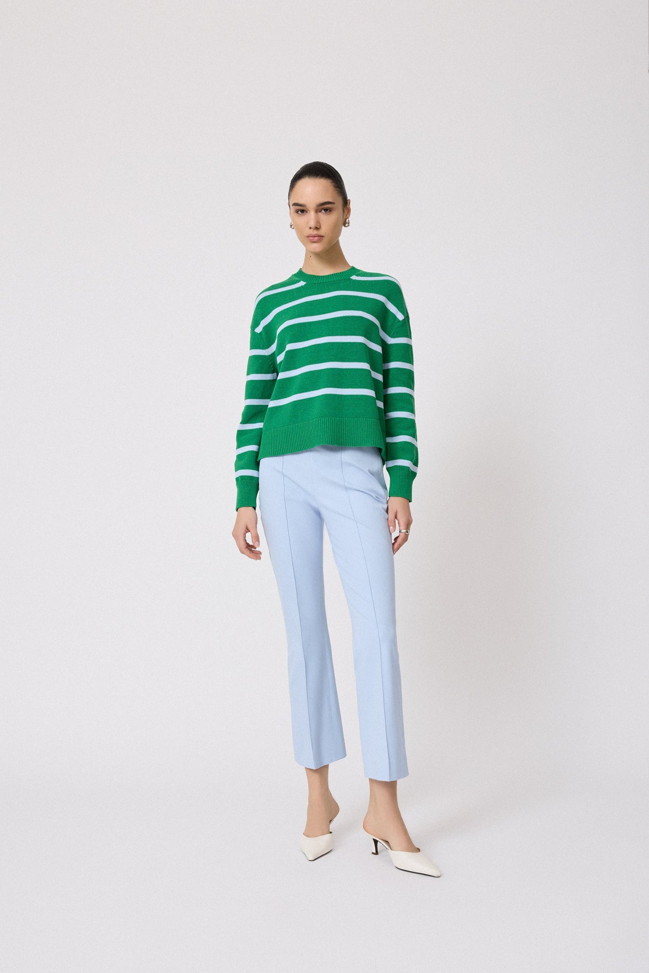 Stretch Cotton Kate Pant | Cloud