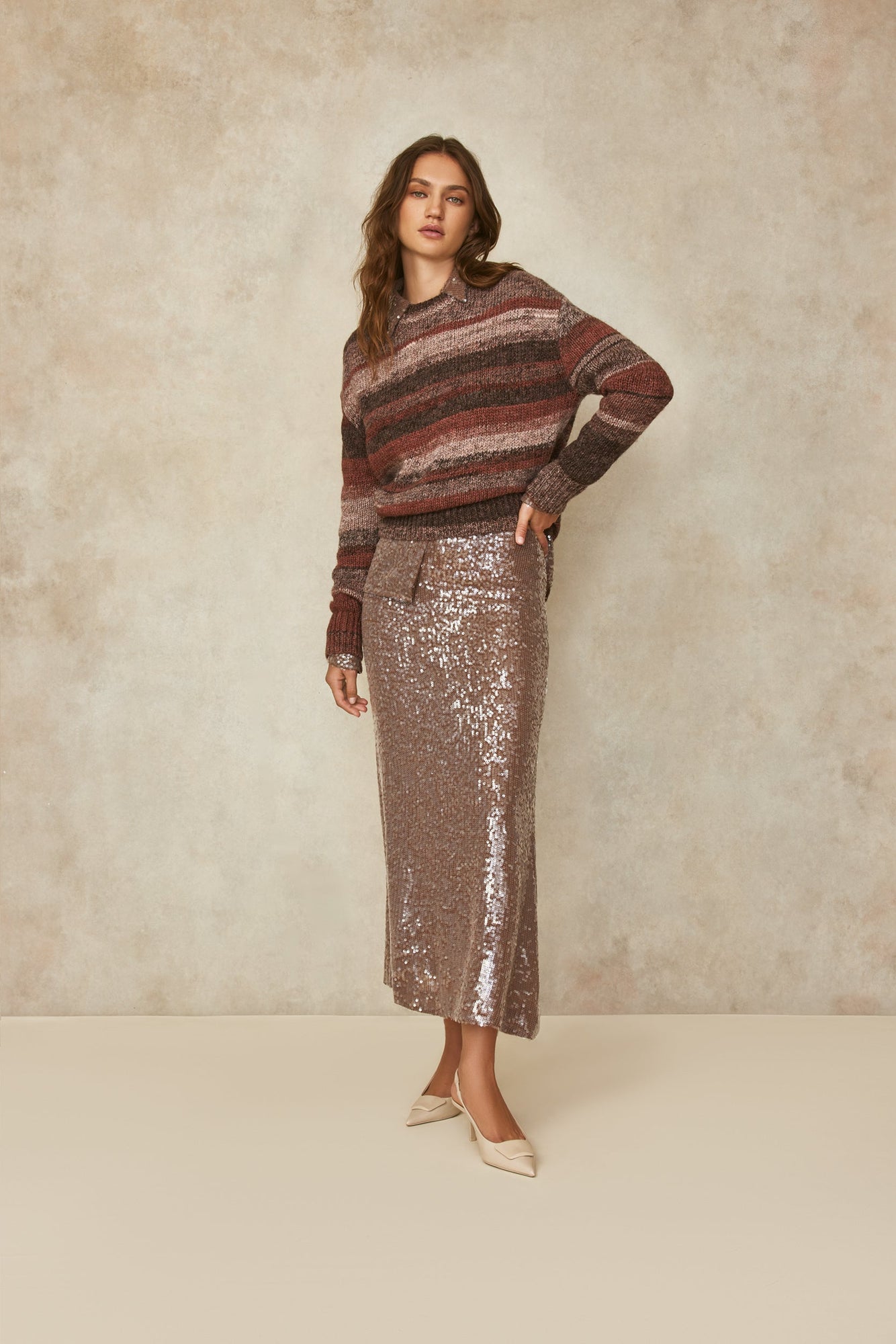 Spacedye Sweater | Mink