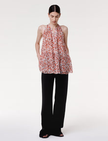 Women | Silk Chiffon Scarf Blouse | Sedona Multi