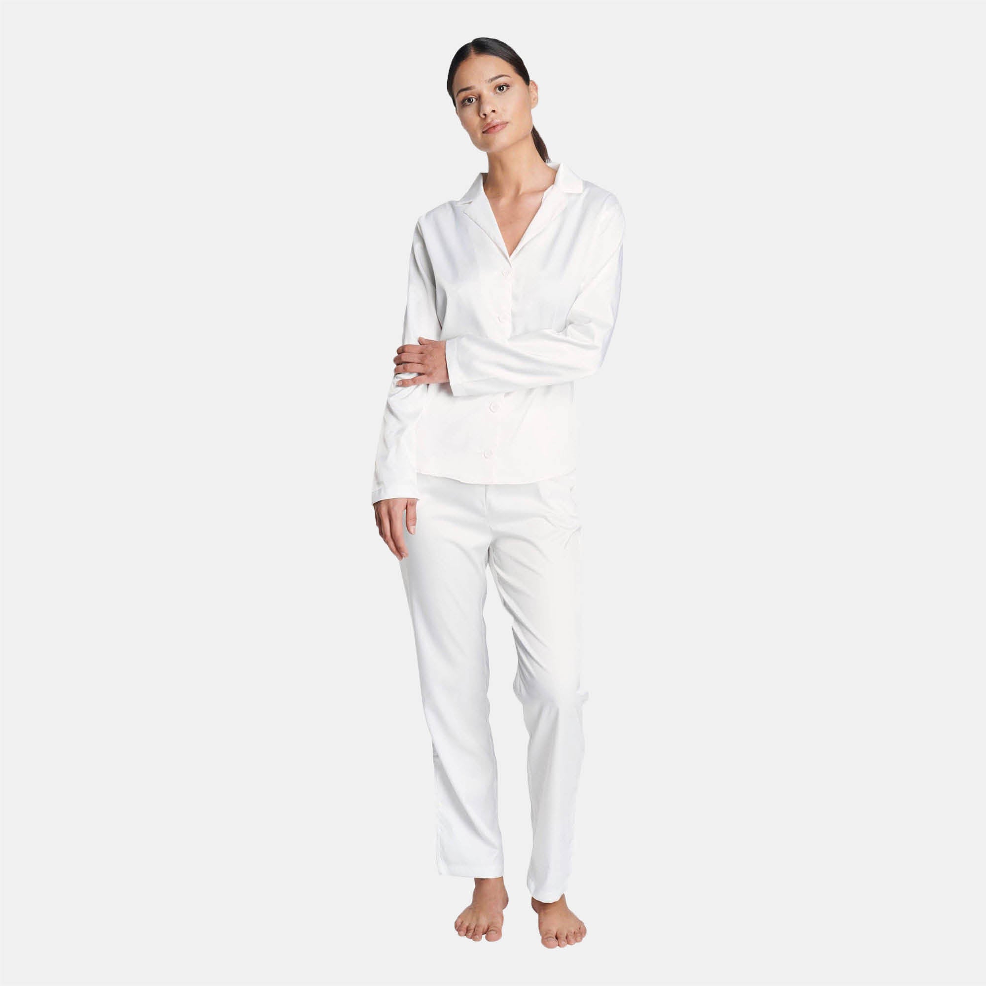 OW Collection SKYE PJ Set Set 001 - White