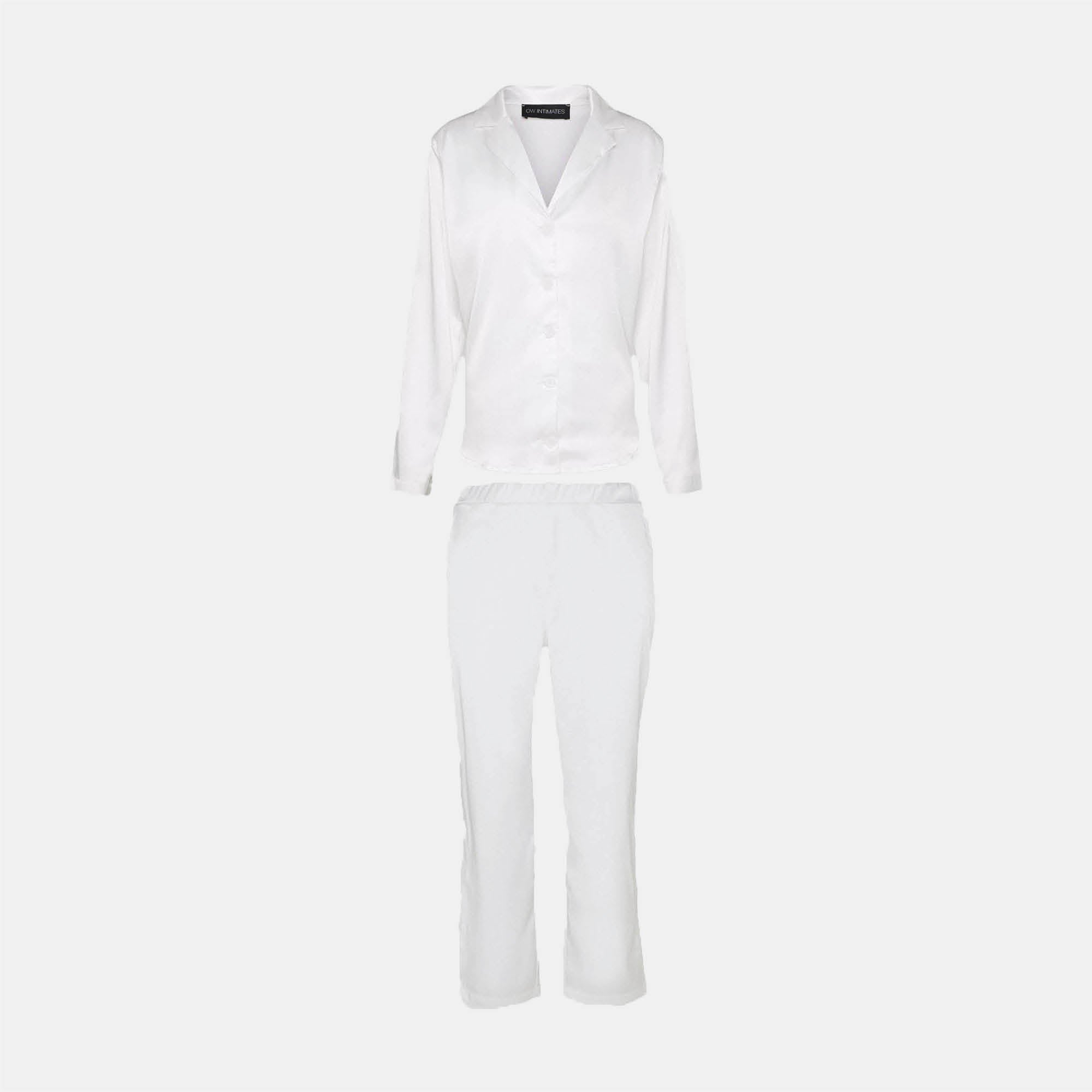OW Collection SKYE PJ Set Set 001 - White