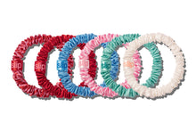 High Tide Skinny Scrunchies with Complimentary Pouch | Multi | Set of 7