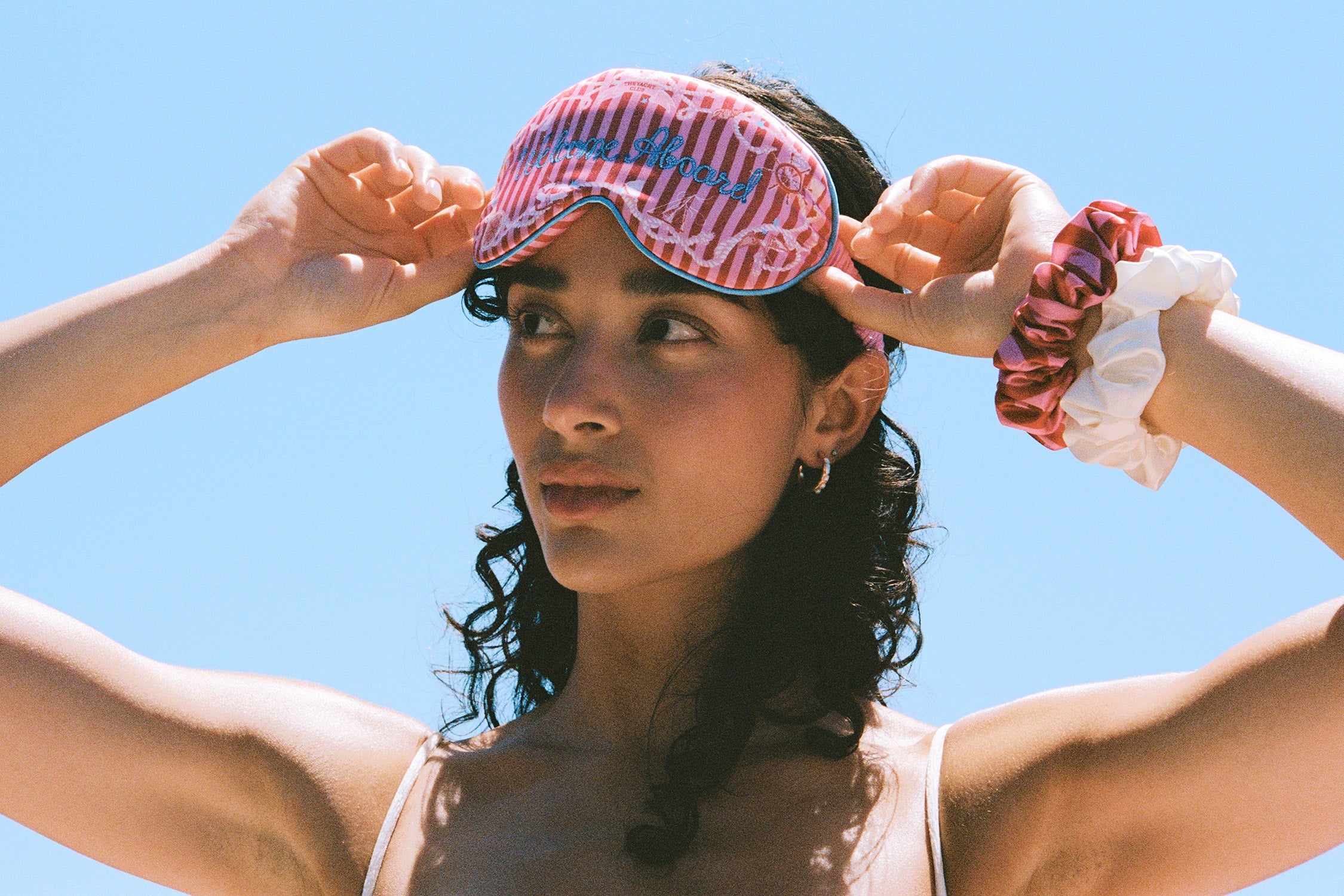 Welcome Aboard Contour Sleep Mask | Red