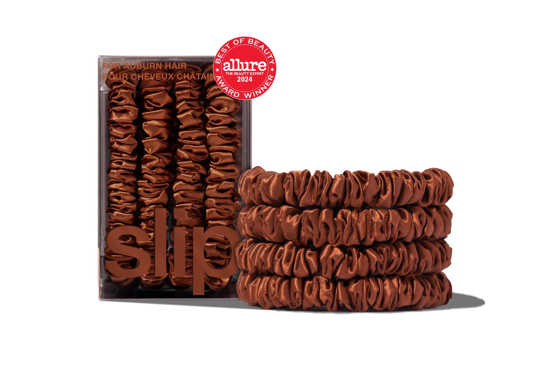 Back to Basics Skinny Scrunchies | Auburn | Set of 4