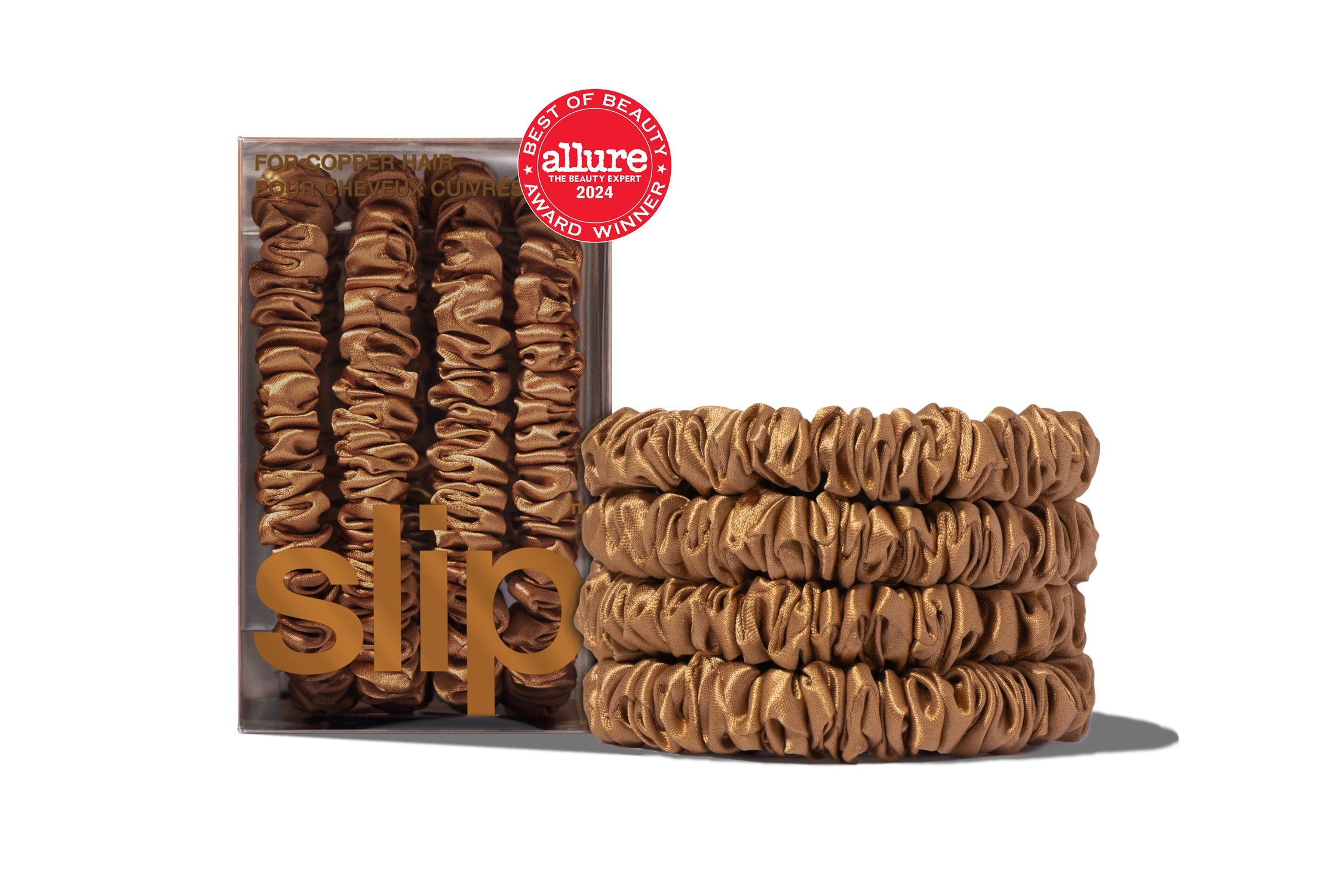 Back to Basics Skinny Scrunchies | Copper | Set of 4