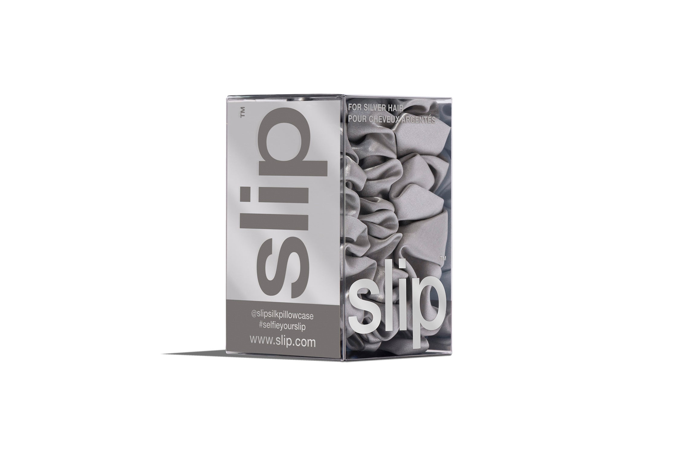 Back to Basics Midi/Large Scrunchie Set | Silver | Set of 3