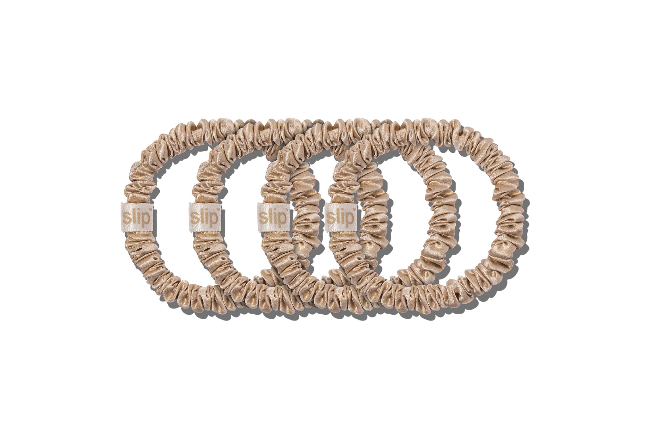 Back to Basics Skinny Scrunchies | Blonde | Set of 4