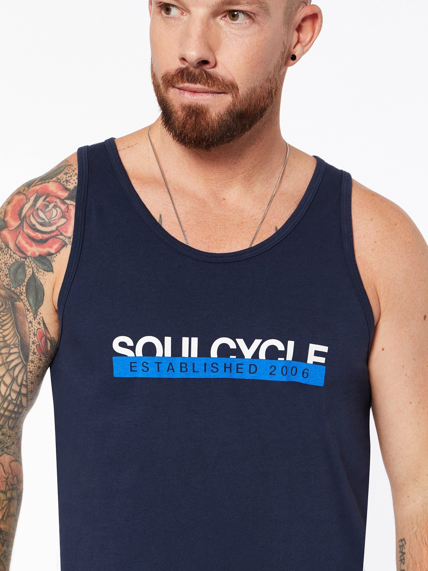 Men | Soul by SoulCycle | Jax Tank Navy | Navy