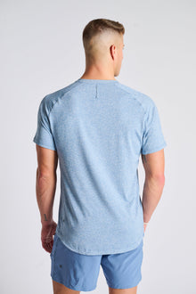 Men | Lululemon | License To Train Short Sleeve | Heathered Washed Denim