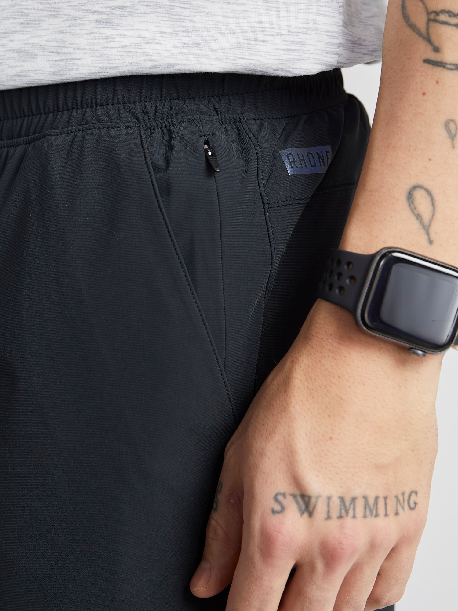 Men | Rhone | 5" Pursuit Short-Unlined | Black