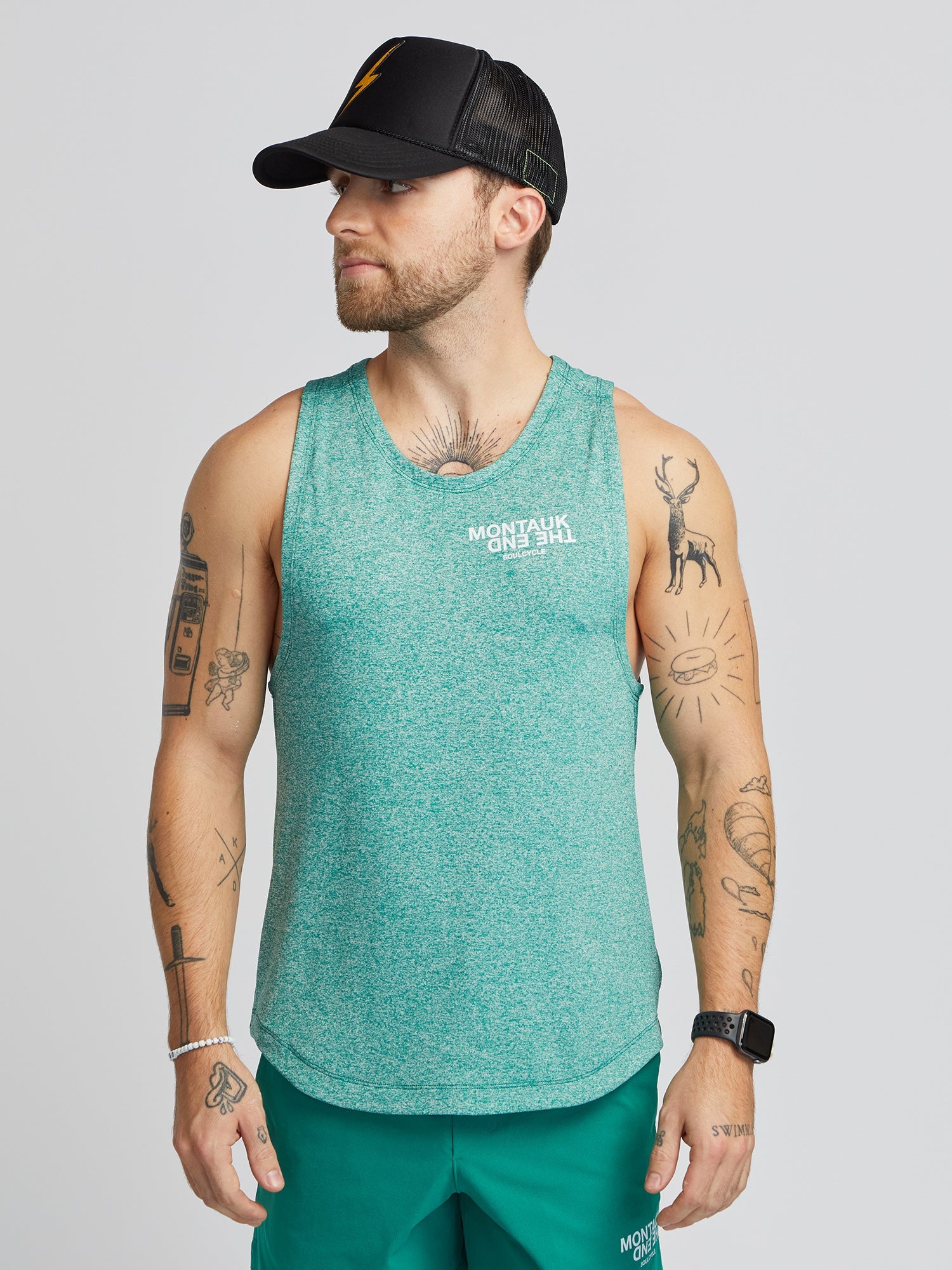 Men | Lululemon | License to Train Tank MNTK | Cascadia Green