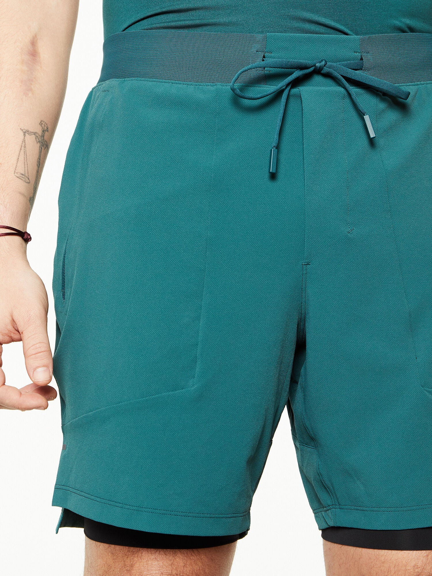 Men | Lululemon | License to Train Short 7" Lined | Green Jasper