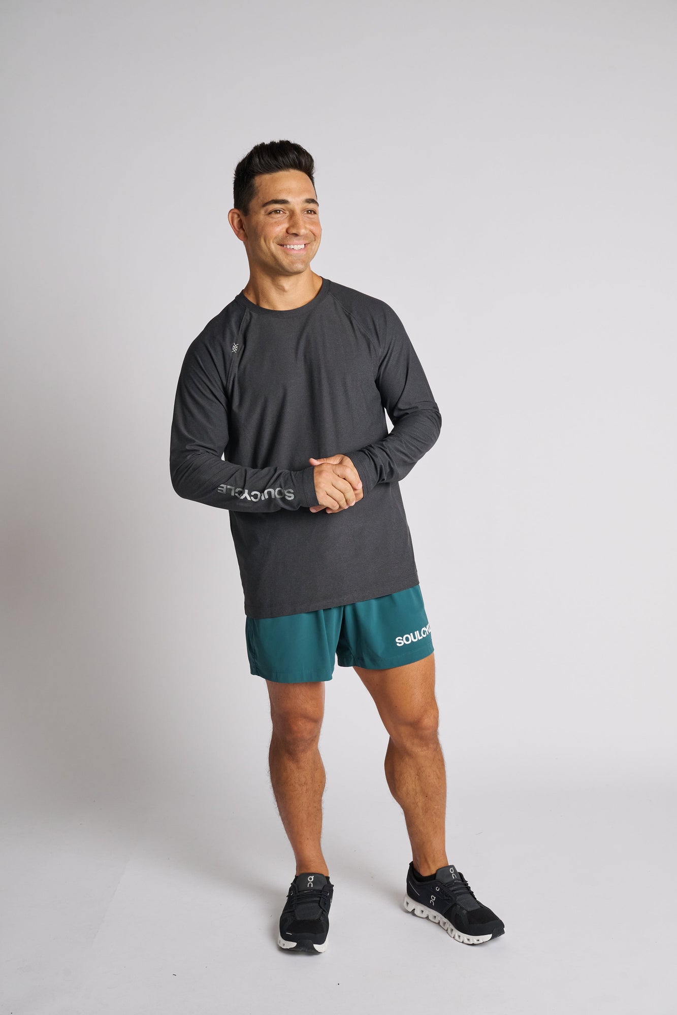 Men | Rhone | Reign Long Sleeve | Black Heather