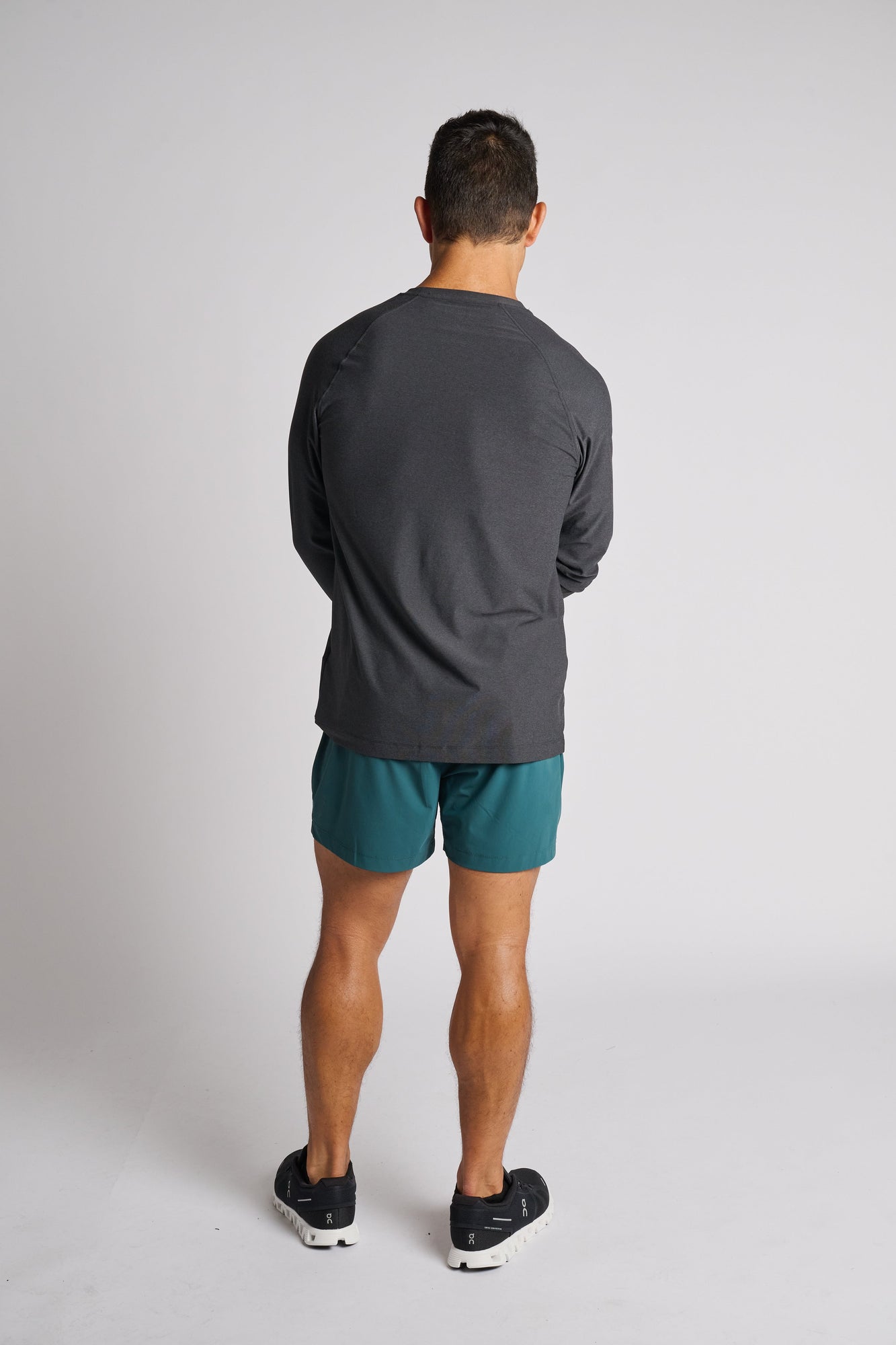 Men | Rhone | Reign Long Sleeve | Black Heather