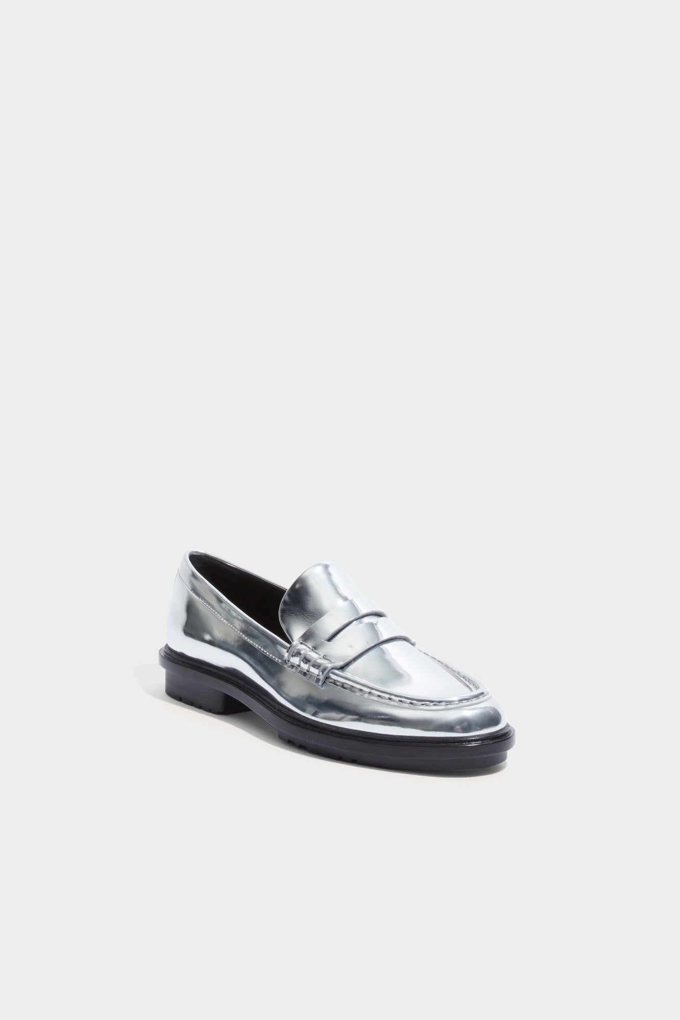 Womens | Harper Metallic Loafer | Silver