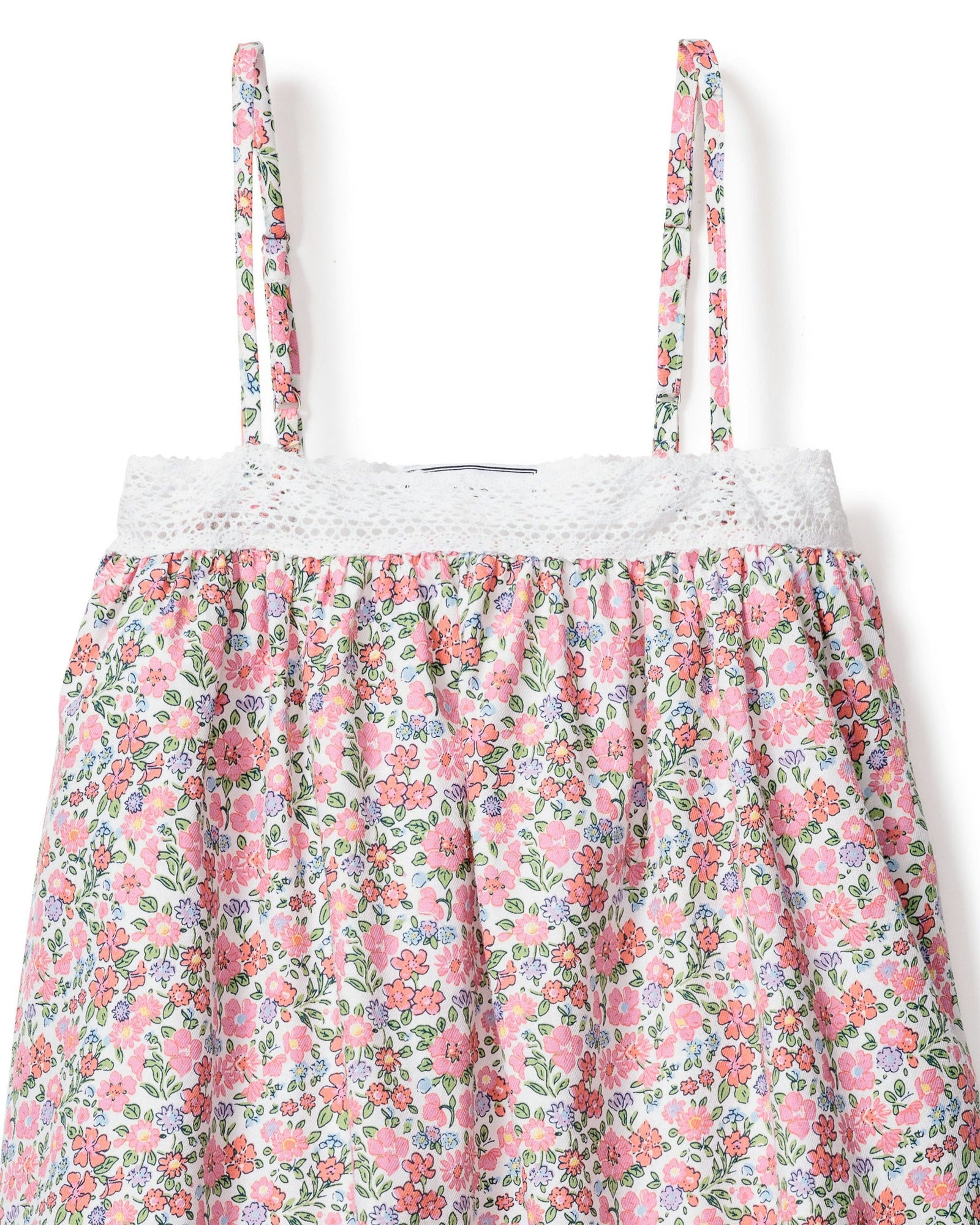 Girl's Twill Lily Nightgown in Fleurs de Rose in Fleurs de Rose#Color_Fleurs de Rose