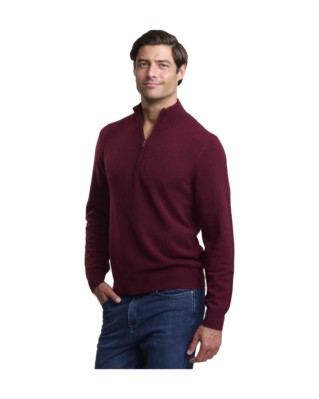 NOMAD | Men | Men's Cashmere Sweater | Merlot