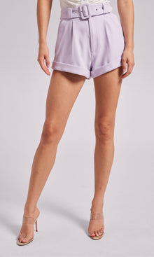 Belen Crepe Shorts | Lilac