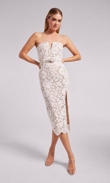 Milette Lace Dress | White