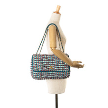 Chanel | Pre-Owned Maxi Tweed Chesterfield Single Flap | Blue