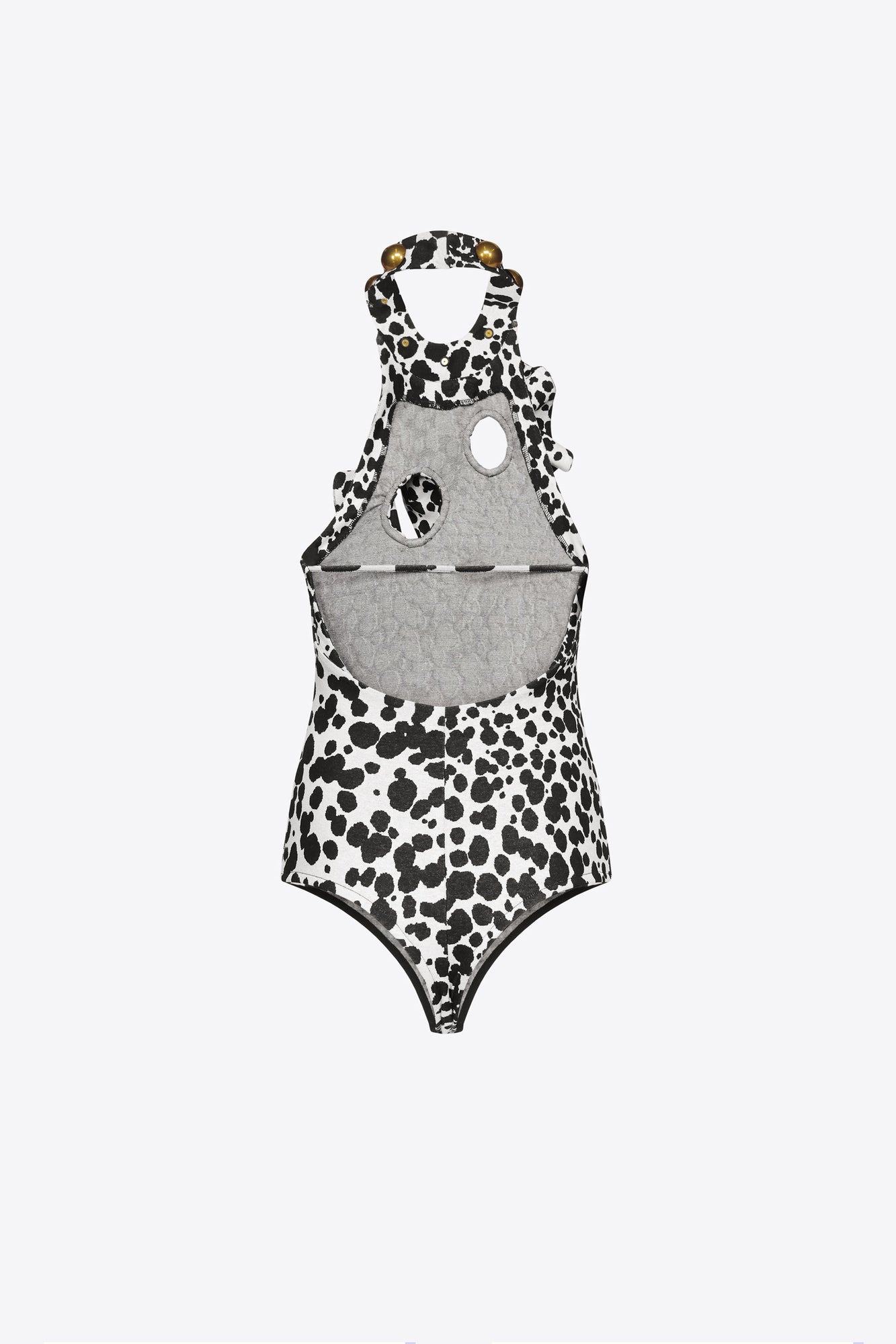 Dalmatian Flower Bodysuit | Black/Off White