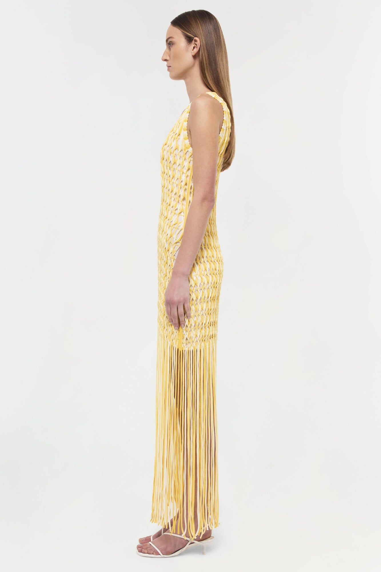 Womens | Sonia Fringe Knit Dress | Sunny Multi