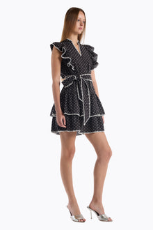 Uma Dress | Black White Dot