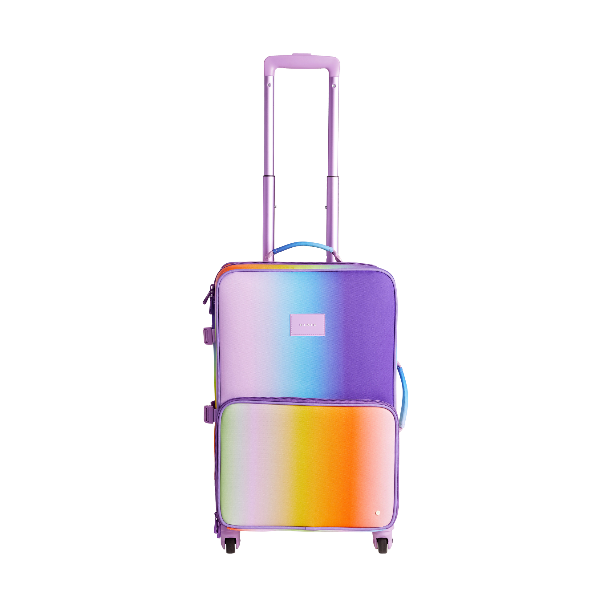 STATE Bags Logan Suitcase Rainbow Gradient Front View Click to Zoom