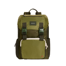 STATE Bags Grove Rucksack Nylon Olive Front View Click to Zoom