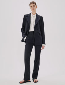 Women | Double Breasted Structured Jacket | Black