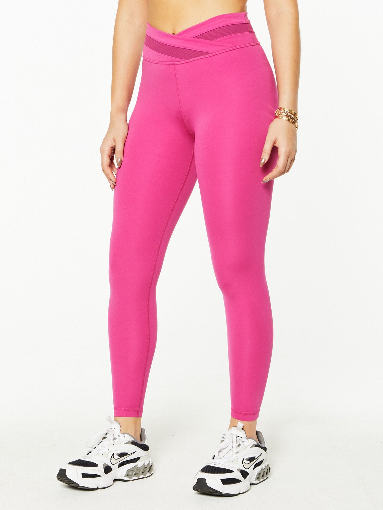 Women | Sweaty Betty | All Day Wrap Waist 7/8 Leggings | Phlox Pink