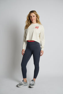 Women | Soul by SoulCycle | Julia Crop Long Sleeve | Cream