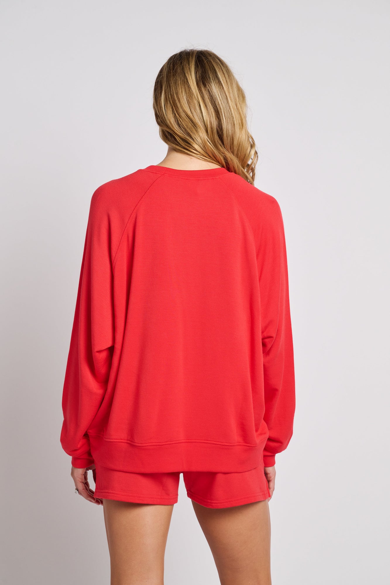 Women | SPLITS59 | Andie Fleece Sweatshirt | Red