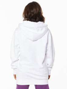 Women | Unfortunate Portrait | Spin the Model Hoodie | White