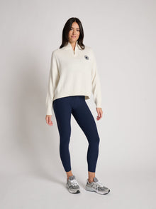 Women | Ellsworth & Ivey | Madison RIDE Quarter Zip | Navy/White