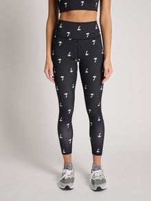 Women | Spiritual Gangster | Throwing Shade Lotus Legging | Black