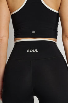 Women | SPLITS59 | Dual High Waist Airweight 7/8 | Black/White
