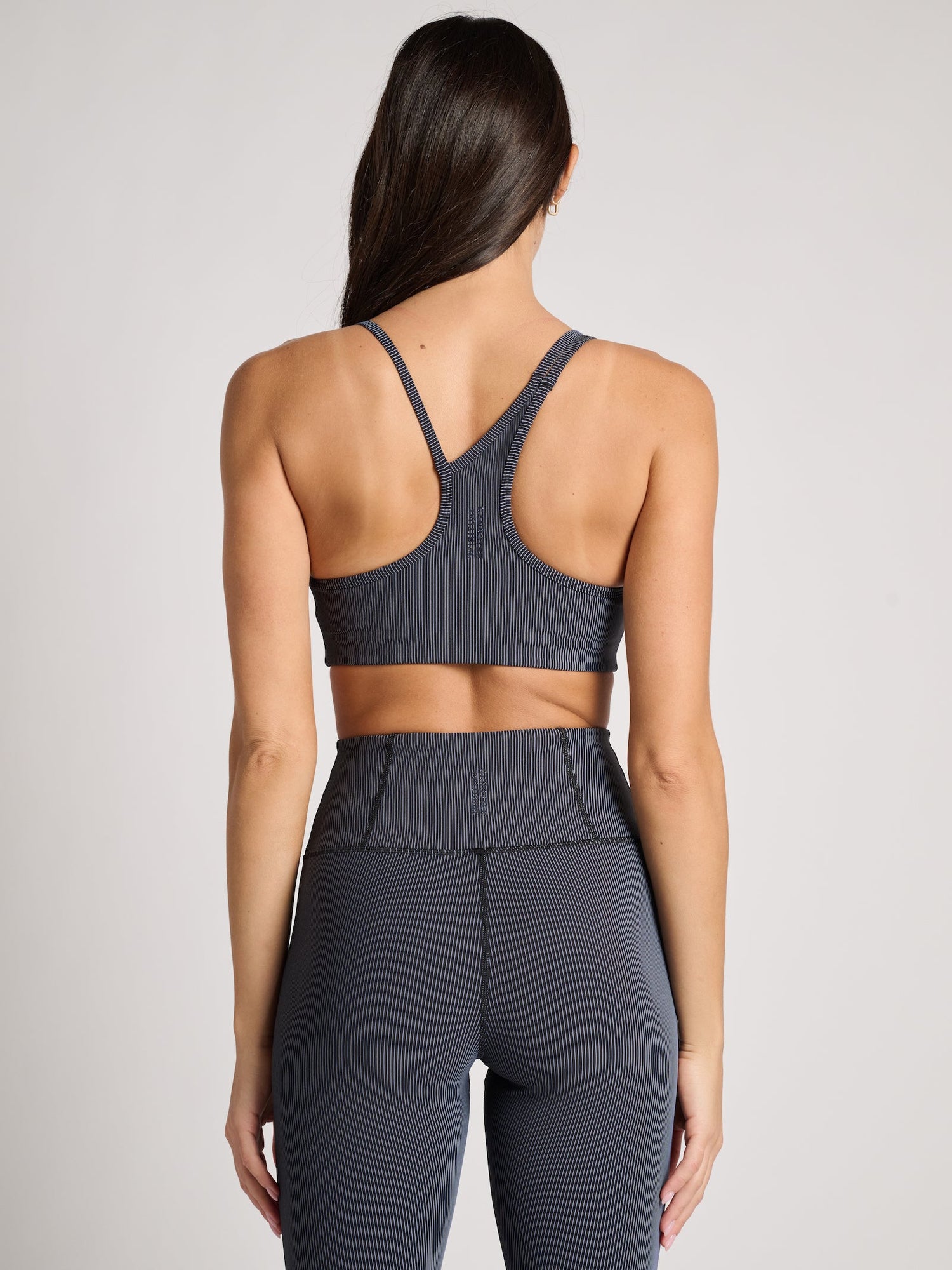 Spiritual Gangster | Mercury 2-Tone Longline Bra | Black