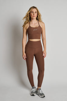 Women | Beyond Yoga | Spacedye Slim Racerback Tank | True Chocolate Heather